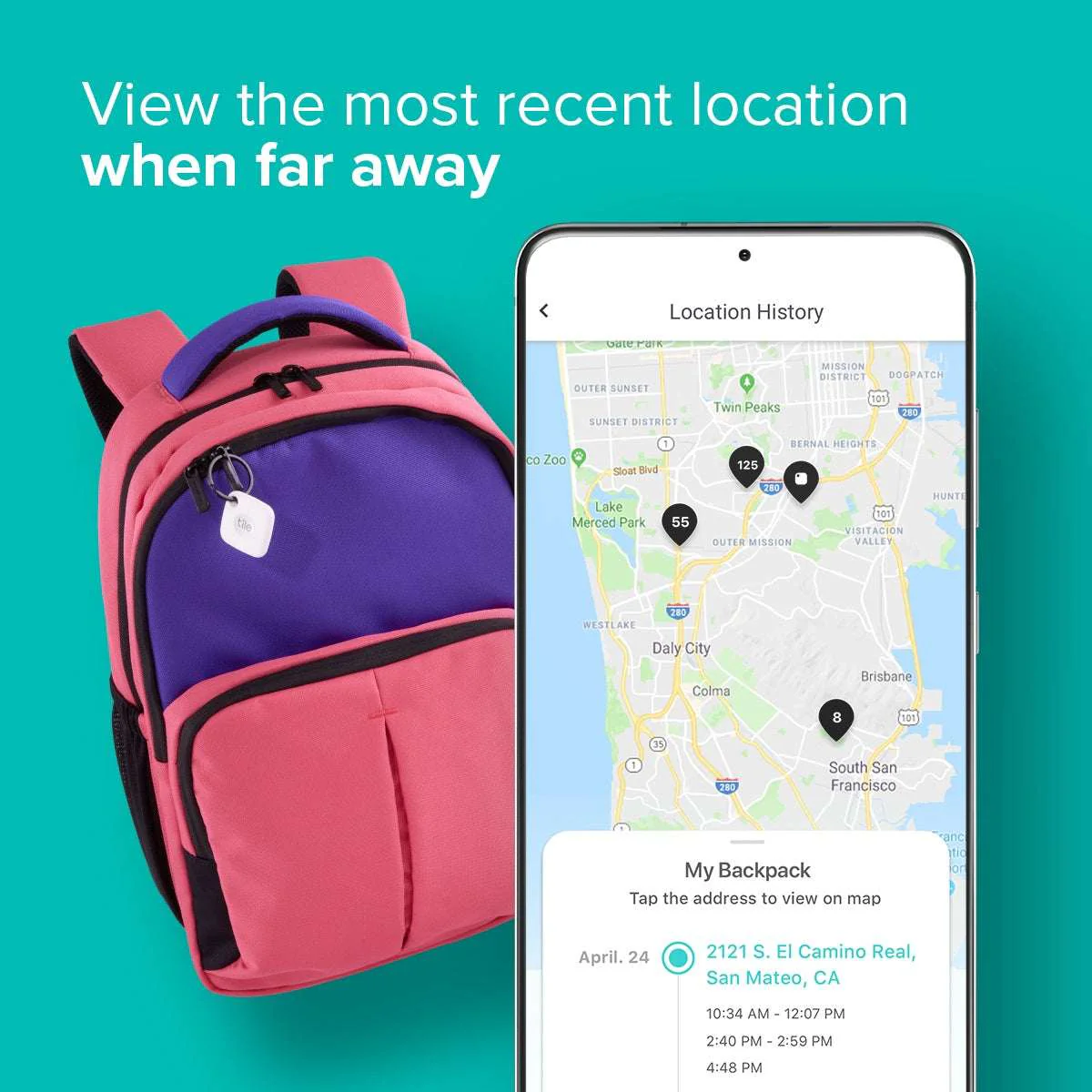 Tile Mate (2022) 1-Pack, White. Bluetooth Tracker, Keys Finder and Item Locator; Up to 250 ft. Range. - Image 9