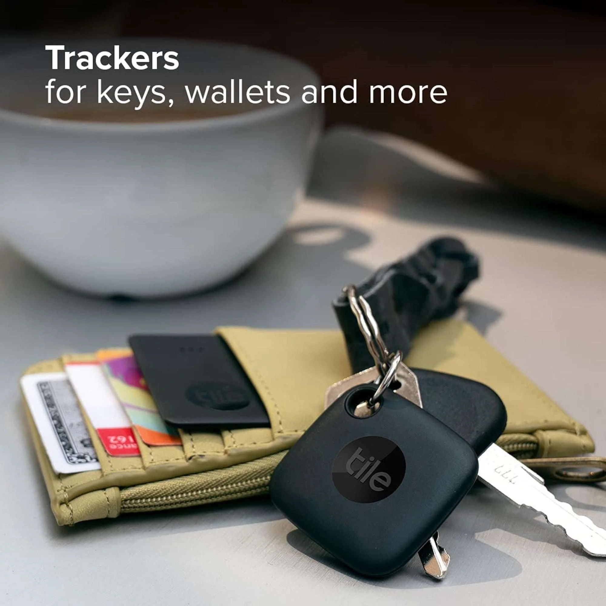 Tile Starter Pack (2022) 2-Pack (Mate/Slim). Bluetooth Tracker, Item Locator & Finder for Keys, Wallets & More; Easily Find All Your Things. - Image 2