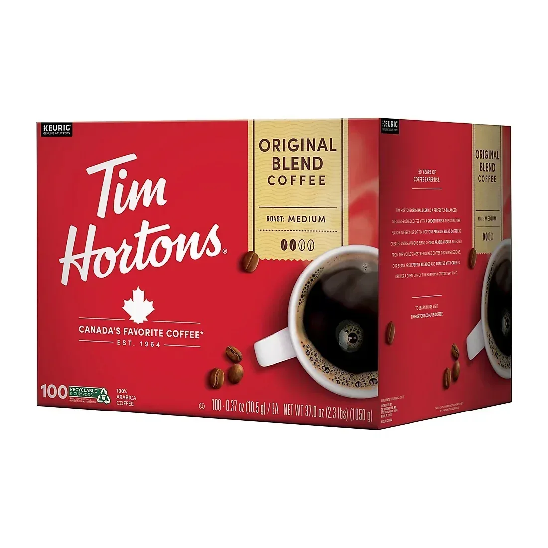 Tim Hortons Original Coffee, 100 ct. - Image 3