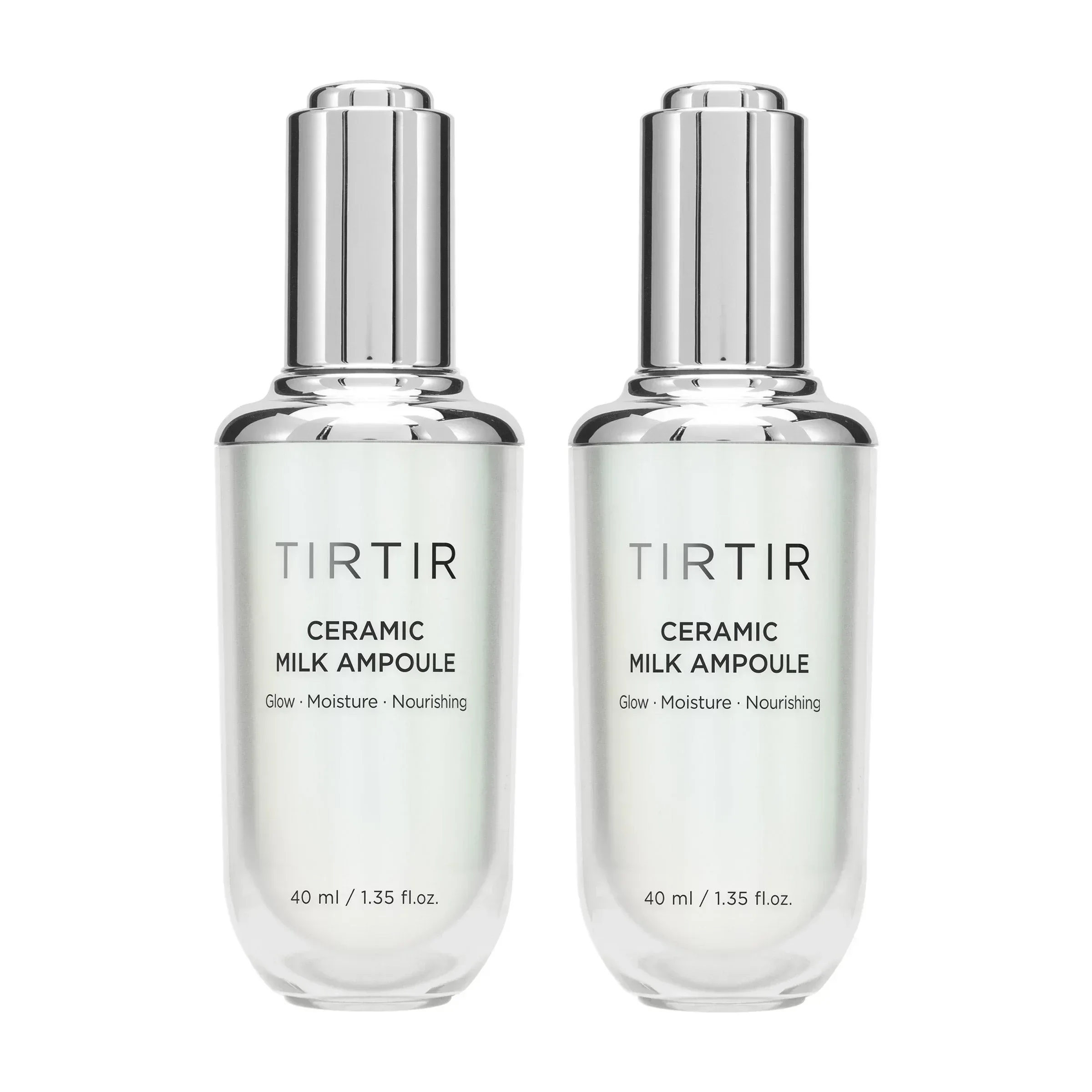 TirTir Ceramic Milk Ampoule 1.35 fl oz, 2-pack