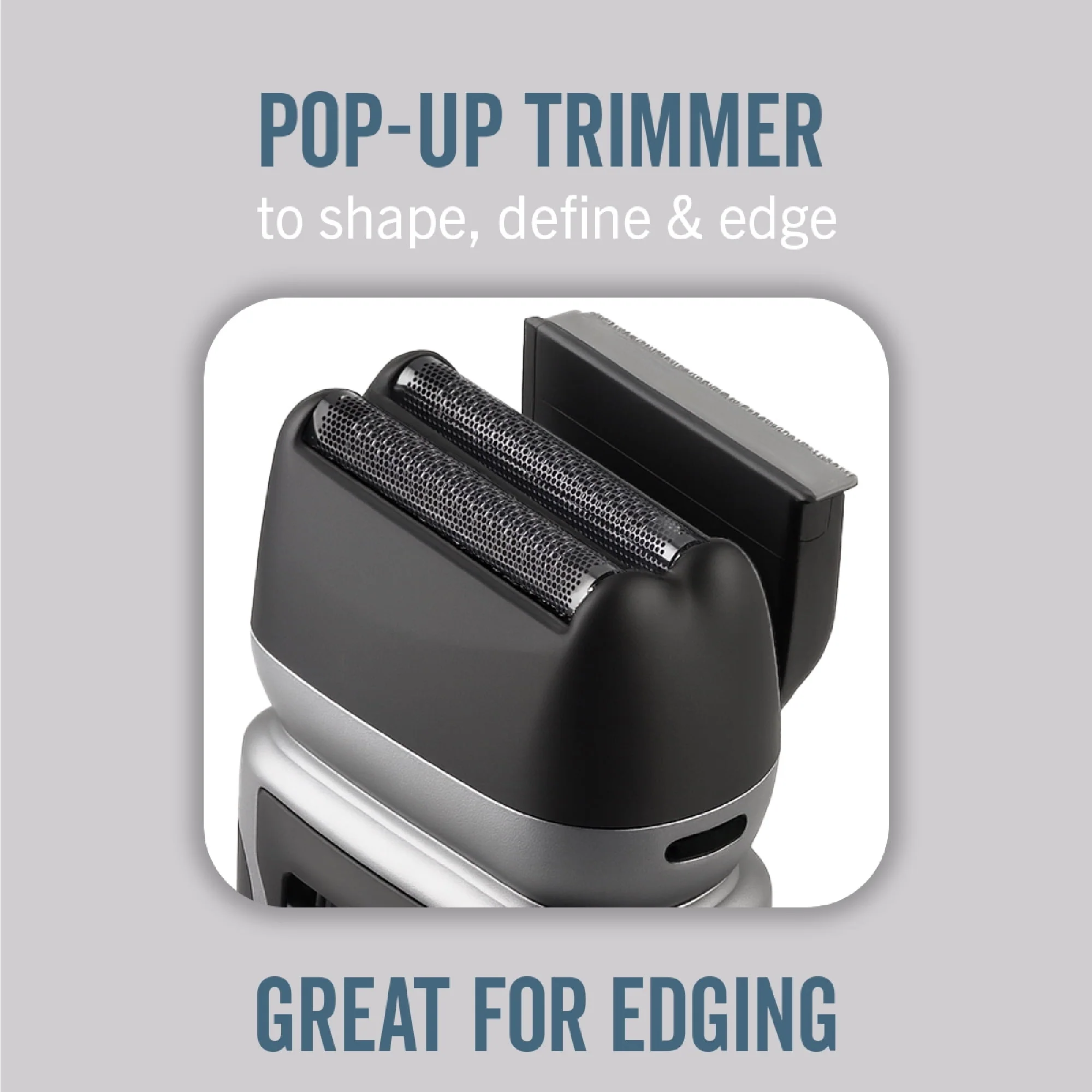 Titanium Edge Beard & Body Compact Shaver – Men’s Electric Groomer for Face, Neck & Body – Pop-Up Trimmer, Titanium Blade, Hypoallergenic, Travel Ready - Image 4