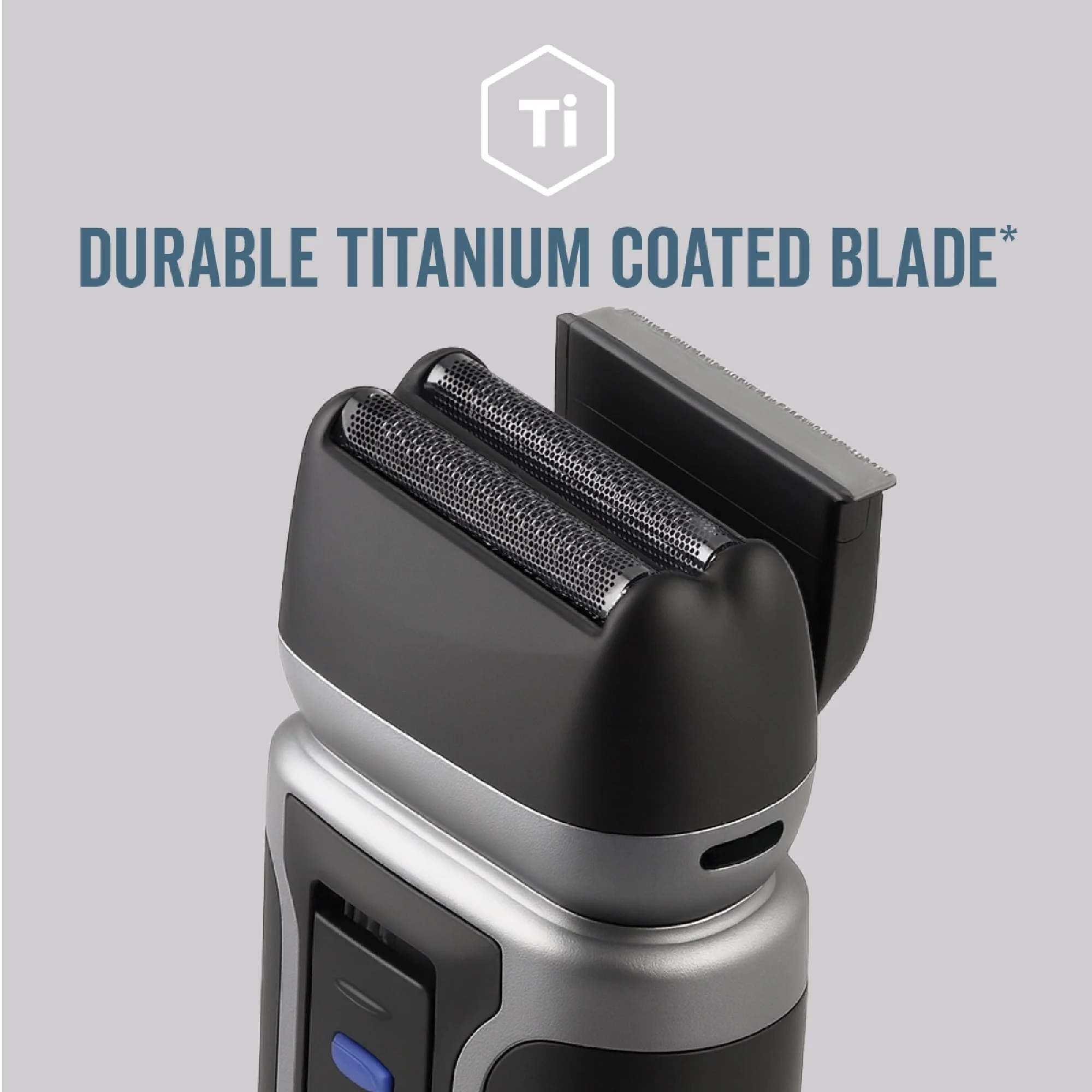 Titanium Edge Beard & Body Compact Shaver – Men’s Electric Groomer for Face, Neck & Body – Pop-Up Trimmer, Titanium Blade, Hypoallergenic, Travel Ready - Image 6