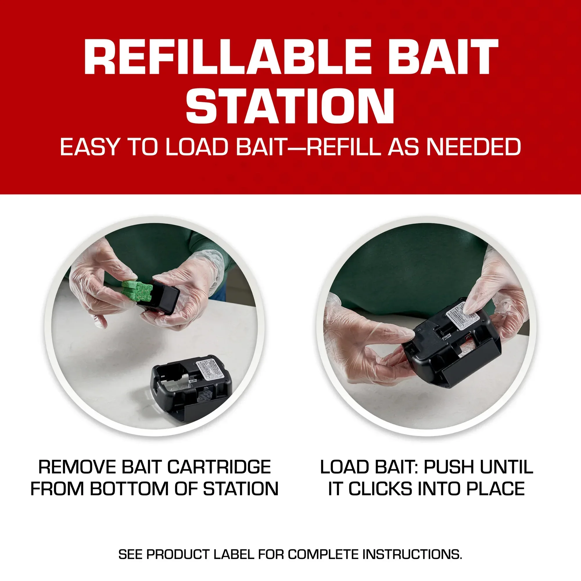 Tomcat Mouse Killer, Child and Dog Resistant, Refillable Station - Includes 16 Bait Blocks - Image 6