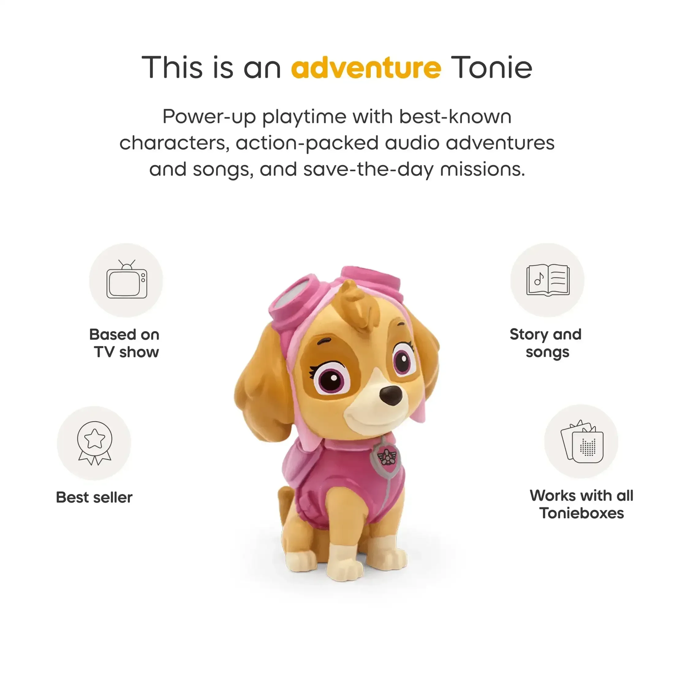 tonies PAW Patrol: Skye Audio Toy Figurine, Age Group 3+ - Image 4