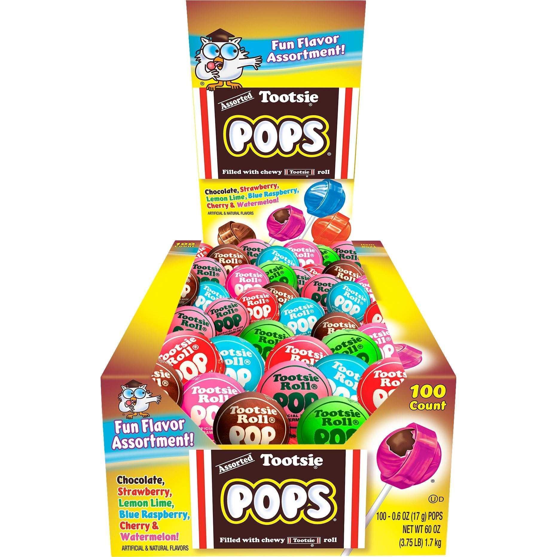 Tootsie Pops, Fun Flavor, 0.6 oz, Assorted, 100-count - Image 3