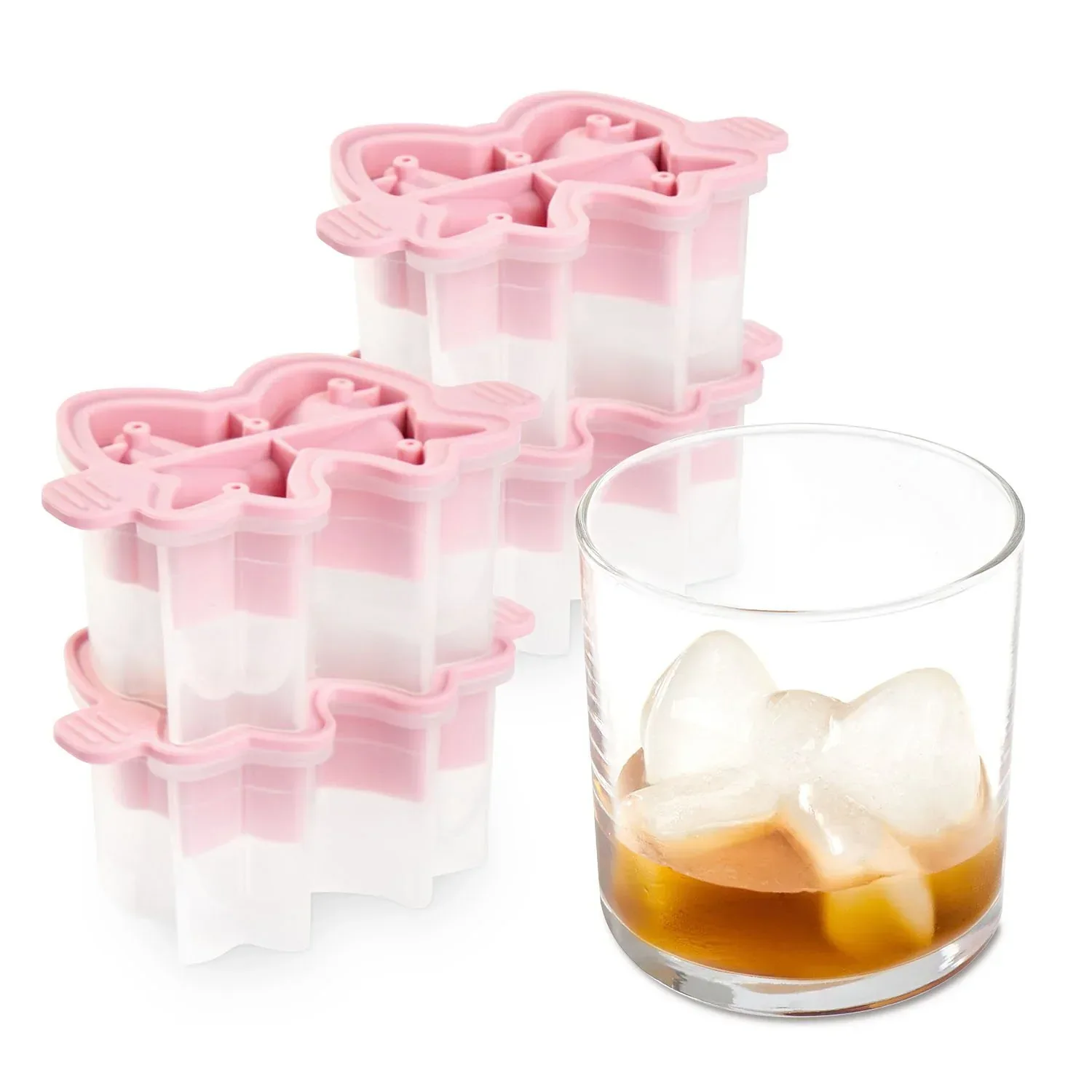 Tovolo 4-Piece Silicone Holiday Bow Ice Molds