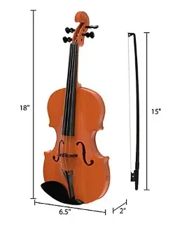 Toy Time Kids Electronic Violin with 4 Adjustable Strings and Bow - Image 2