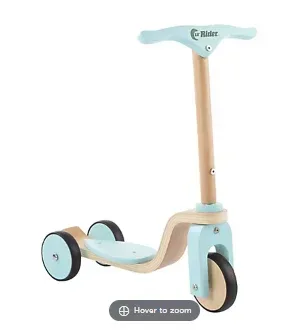 Toy Time Lil' Rider Wooden Kick Scooter Ride-On