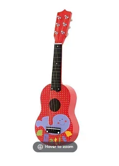 Toy Time Miniature Acoustic Guitar with Six Tunable Strings