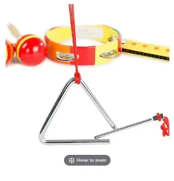 Toy Time Percussion 4-Pc. Musical Instruments Toy Set - Image 2
