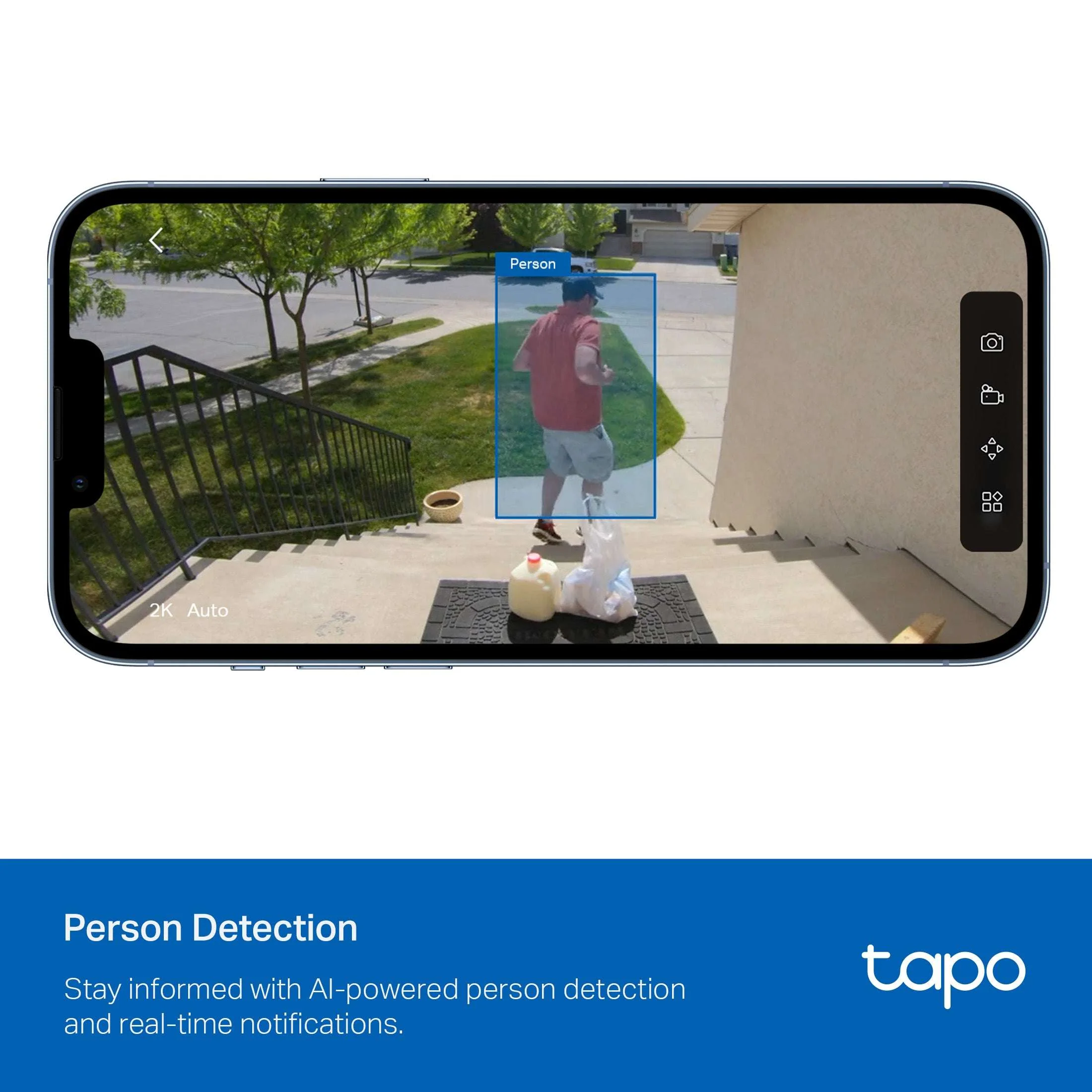 TP-Link Tapo TCW30 Indoor/Outdoor HD Security Camera with Pan/Tilt, Sound & Light Alarm, AI Detection & Local Storage — Enjoy 24/7 Coverage with No Subscription Costs - Image 10