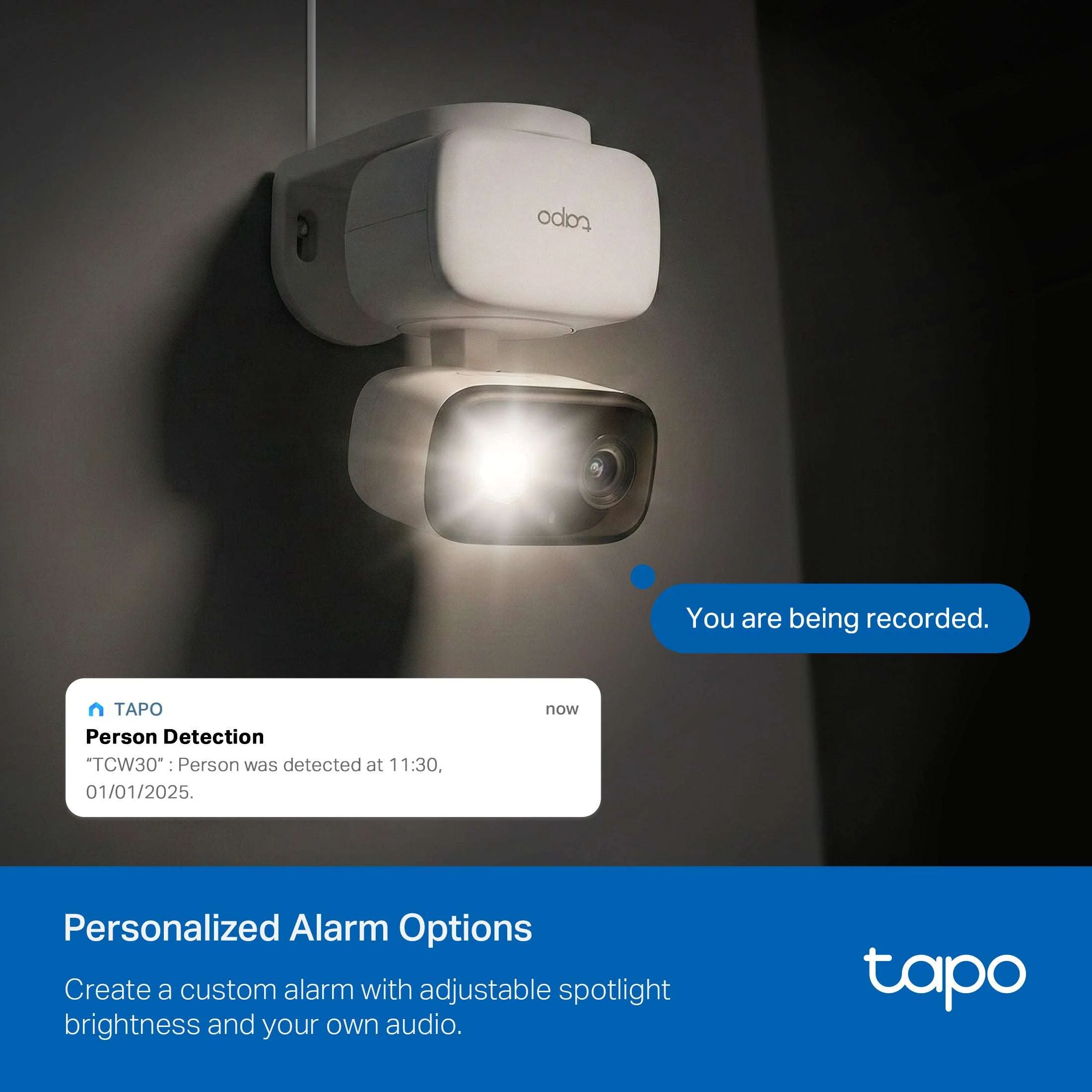 TP-Link Tapo TCW30 Indoor/Outdoor HD Security Camera with Pan/Tilt, Sound & Light Alarm, AI Detection & Local Storage — Enjoy 24/7 Coverage with No Subscription Costs - Image 14