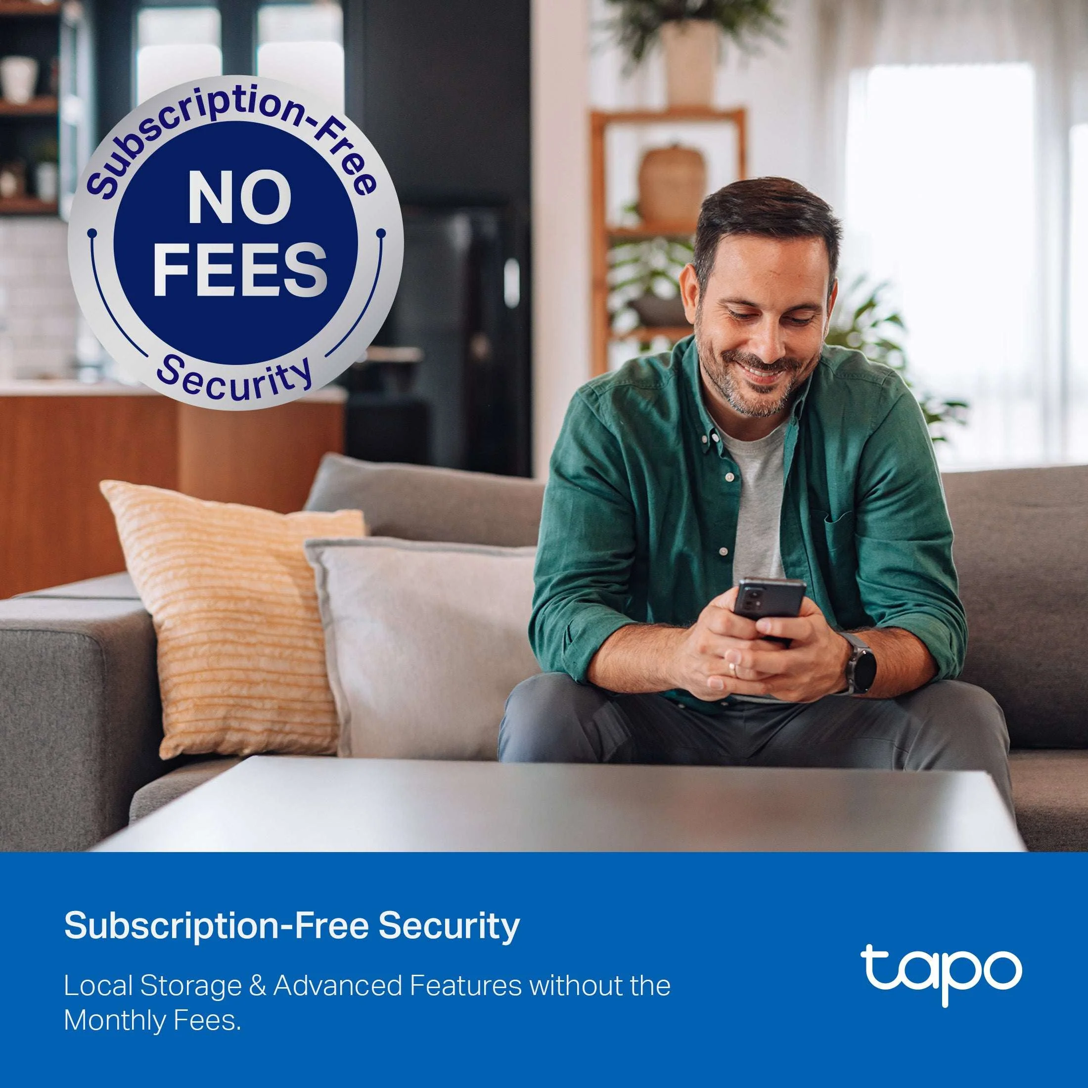TP-Link Tapo TCW30 Indoor/Outdoor HD Security Camera with Pan/Tilt, Sound & Light Alarm, AI Detection & Local Storage — Enjoy 24/7 Coverage with No Subscription Costs - Image 7
