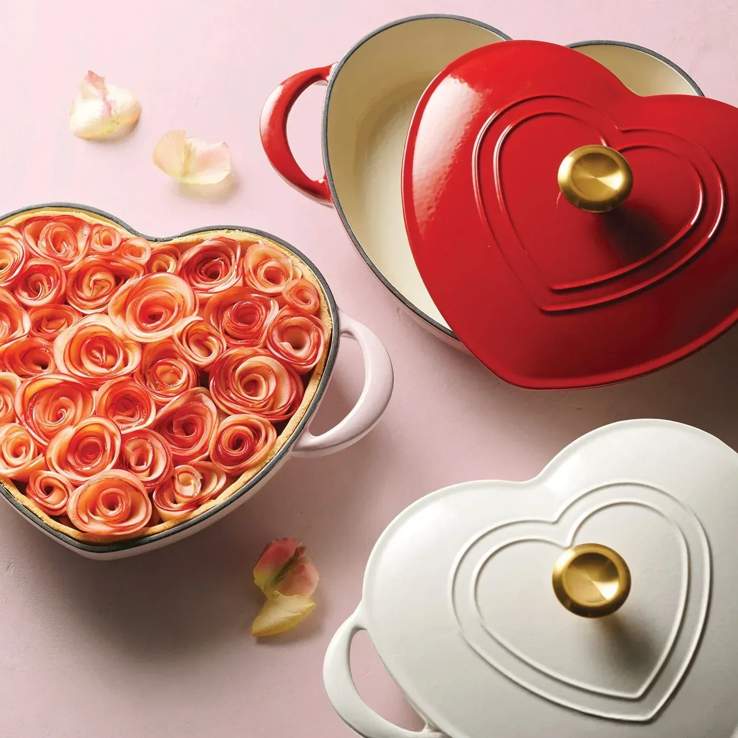 Tramontina 3-Quart Heart Shape Enameled Cast Iron Dutch Oven (Shallow, Oven Safe) - Image 25
