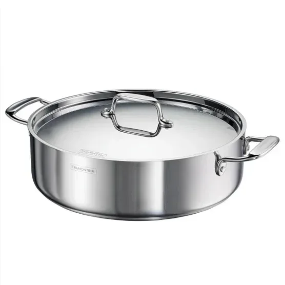 Tramontina 6.5 Qt Covered Casserole, 12-inch Dosa Tawa & Tadka Set - Image 8