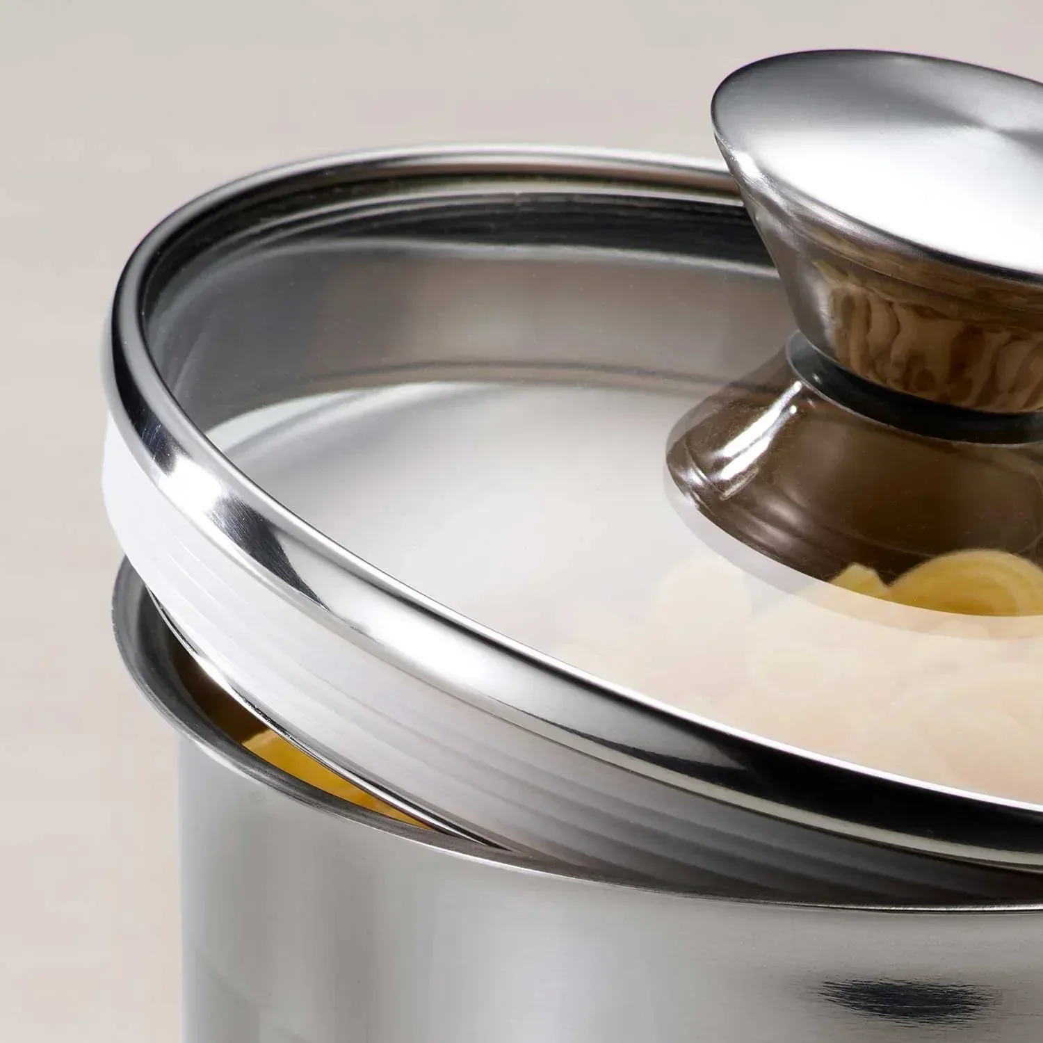 Tramontina 6 Pc Stainless Steel Covered Canister Set with Measuring Scoops - Image 4