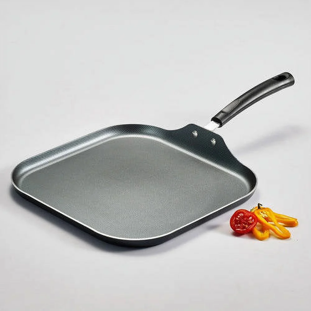 Tramontina PrimaWare 11" Non-Stick Steel Gray Square Griddle - Image 5