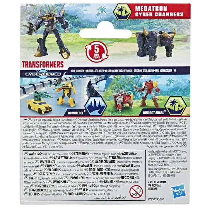 Transformers Toys CYBERWORLD Cyber Changers Megatron Action Figure, 6+ - Image 6