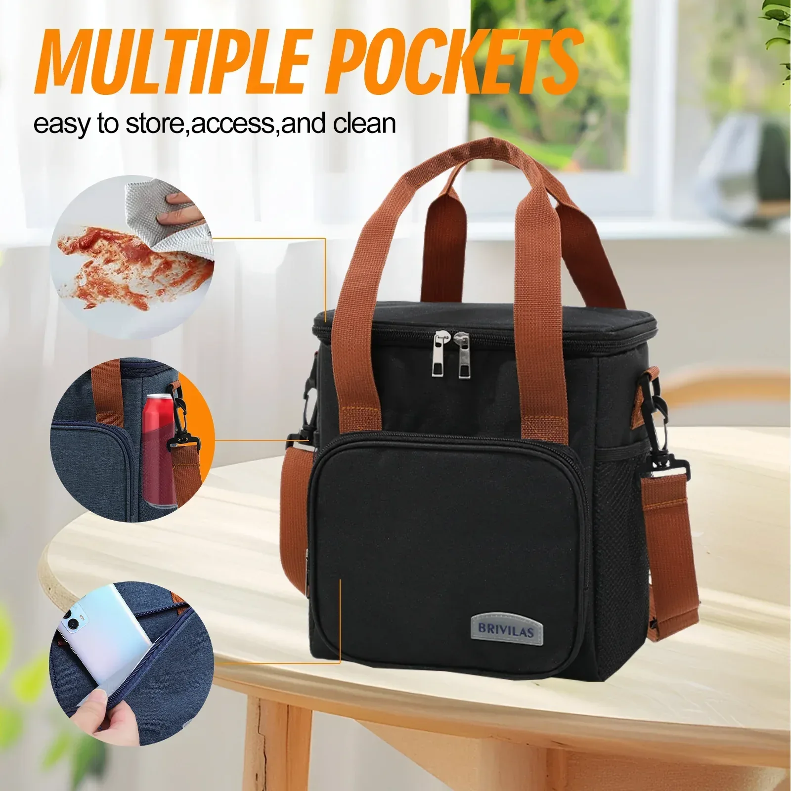 TRANSLINK Tote Bag for Women Large Canvas Tote Crossbody Bags Work Bag Satchels Handbags - Image 2