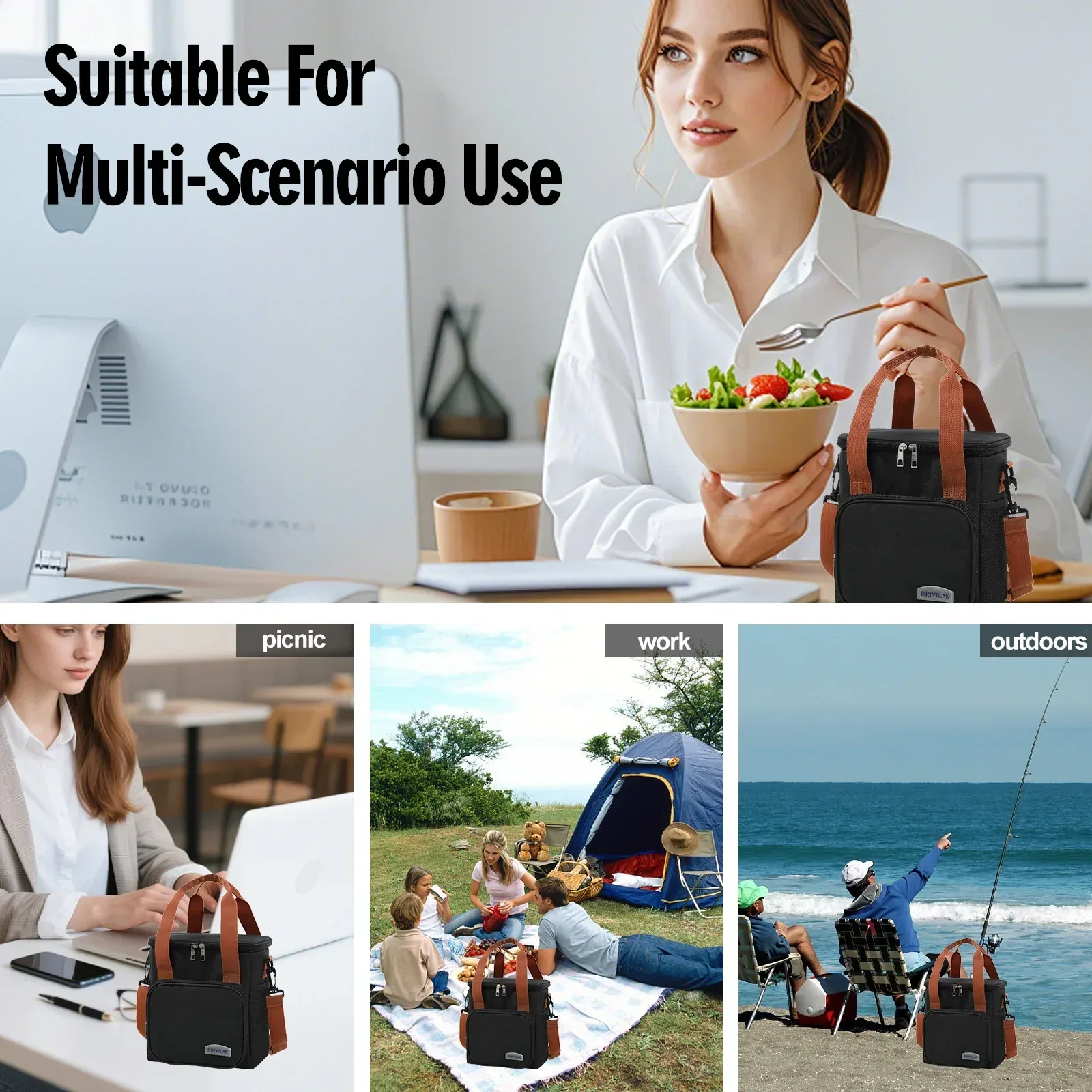 TRANSLINK Tote Bag for Women Large Canvas Tote Crossbody Bags Work Bag Satchels Handbags - Image 5