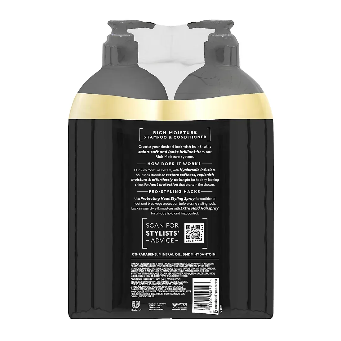 TRESemme Moisture Rich Shampoo and Conditioner, 2 ct./40 oz. - Image 2