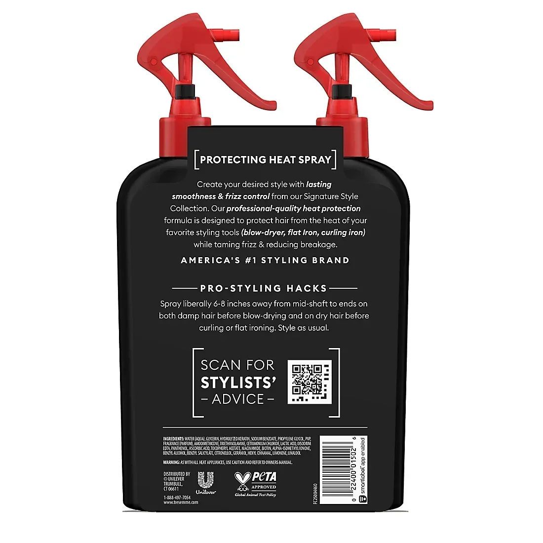 TRESemme Styling Spray, Protecting Heat Spray, 2 pk./8 fl. oz. - Image 2