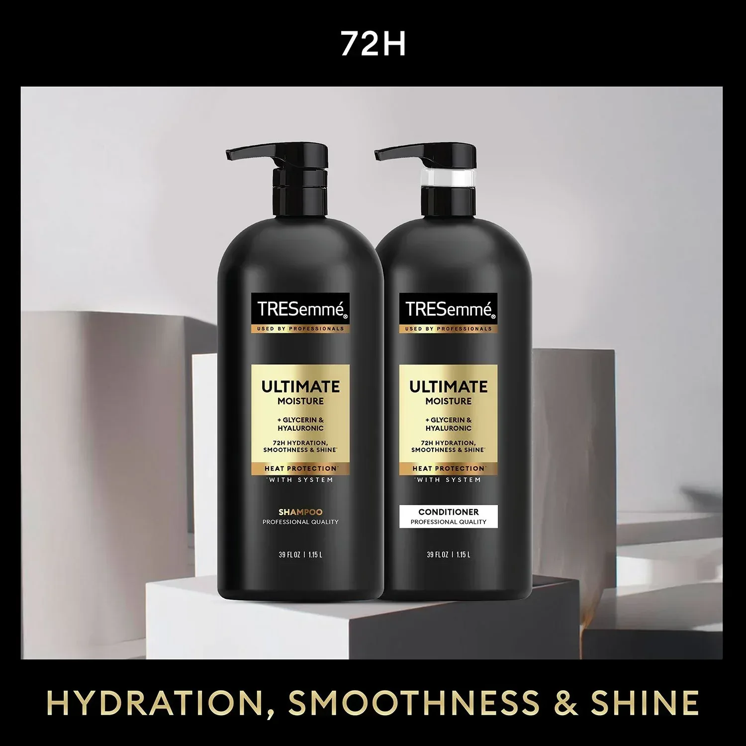 TRESemmé Ultimate Moisture Shampoo & Conditioner, 39 fl. oz., 2 pk. - Image 4