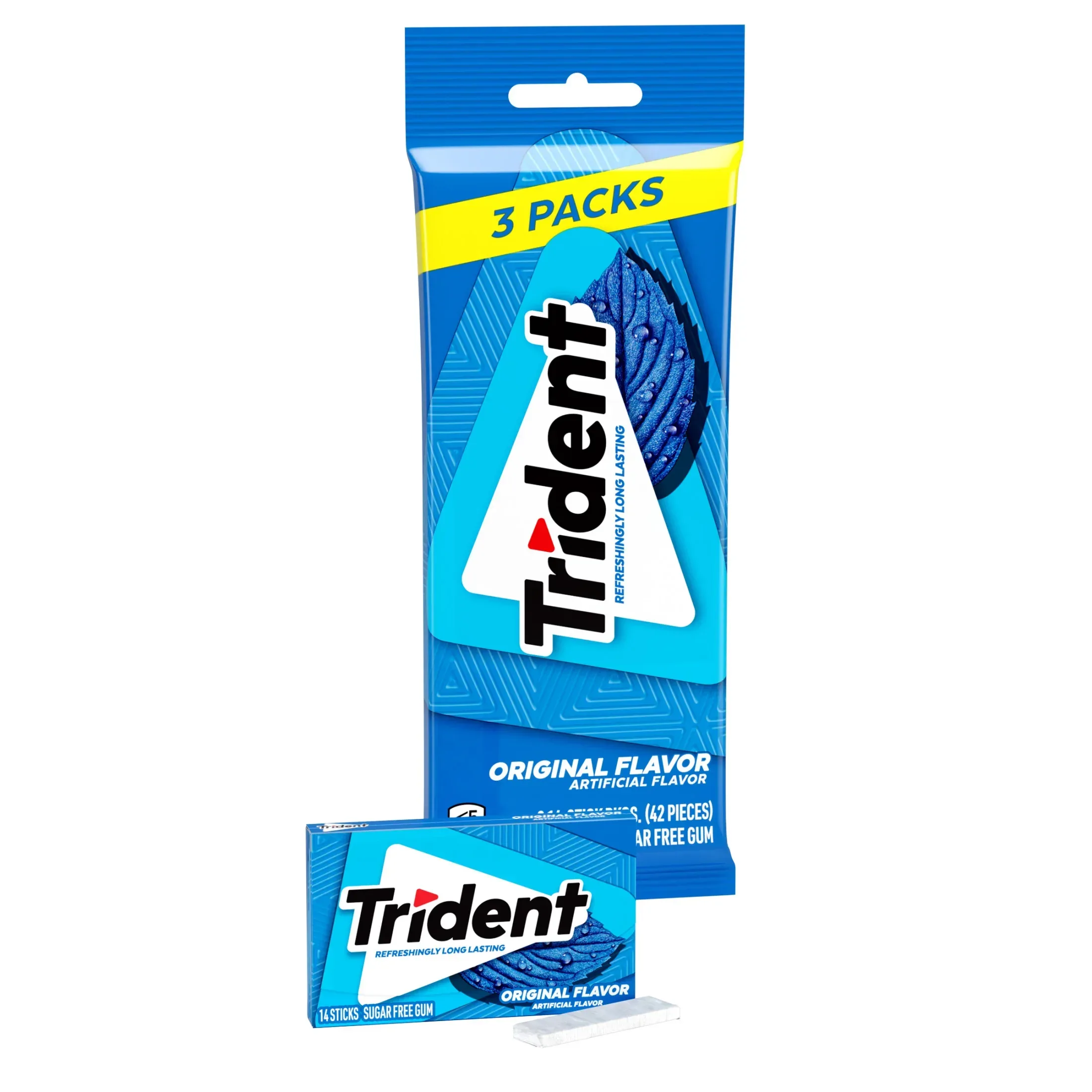 Trident Sugar Free Gum, Bubblegum, Regular Size, 14 Pieces - Image 12