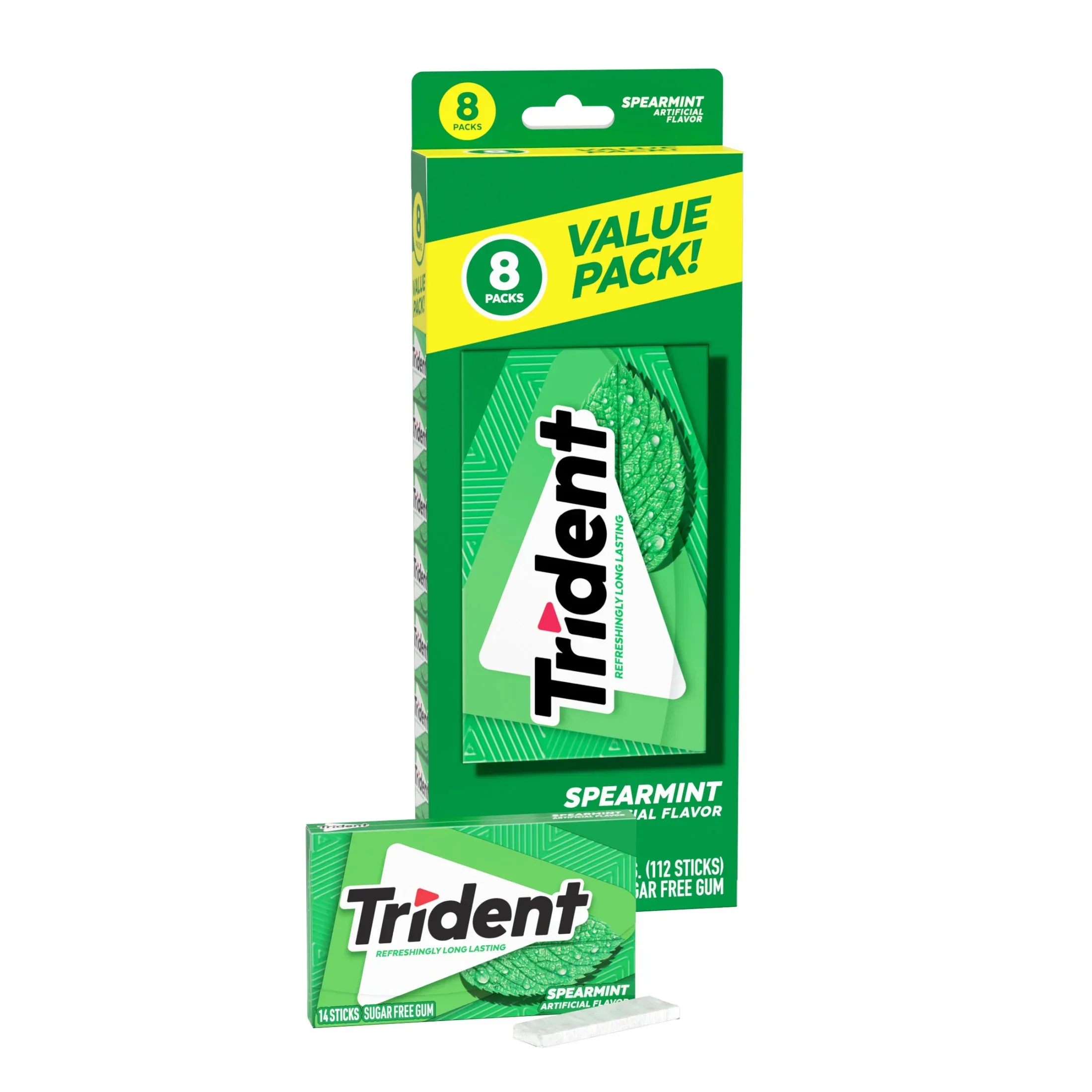 Trident Sugar Free Gum, Bubblegum, Regular Size, 14 Pieces - Image 17