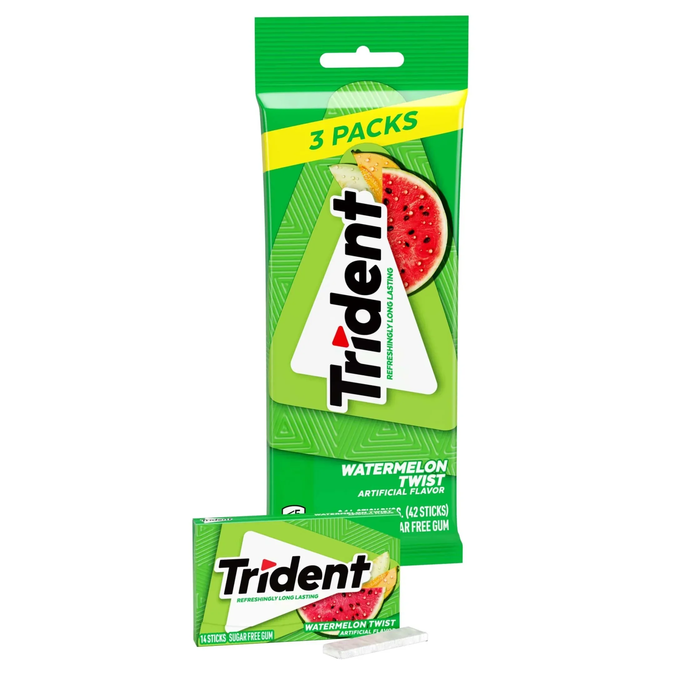 Trident Sugar Free Gum, Bubblegum, Regular Size, 14 Pieces - Image 21