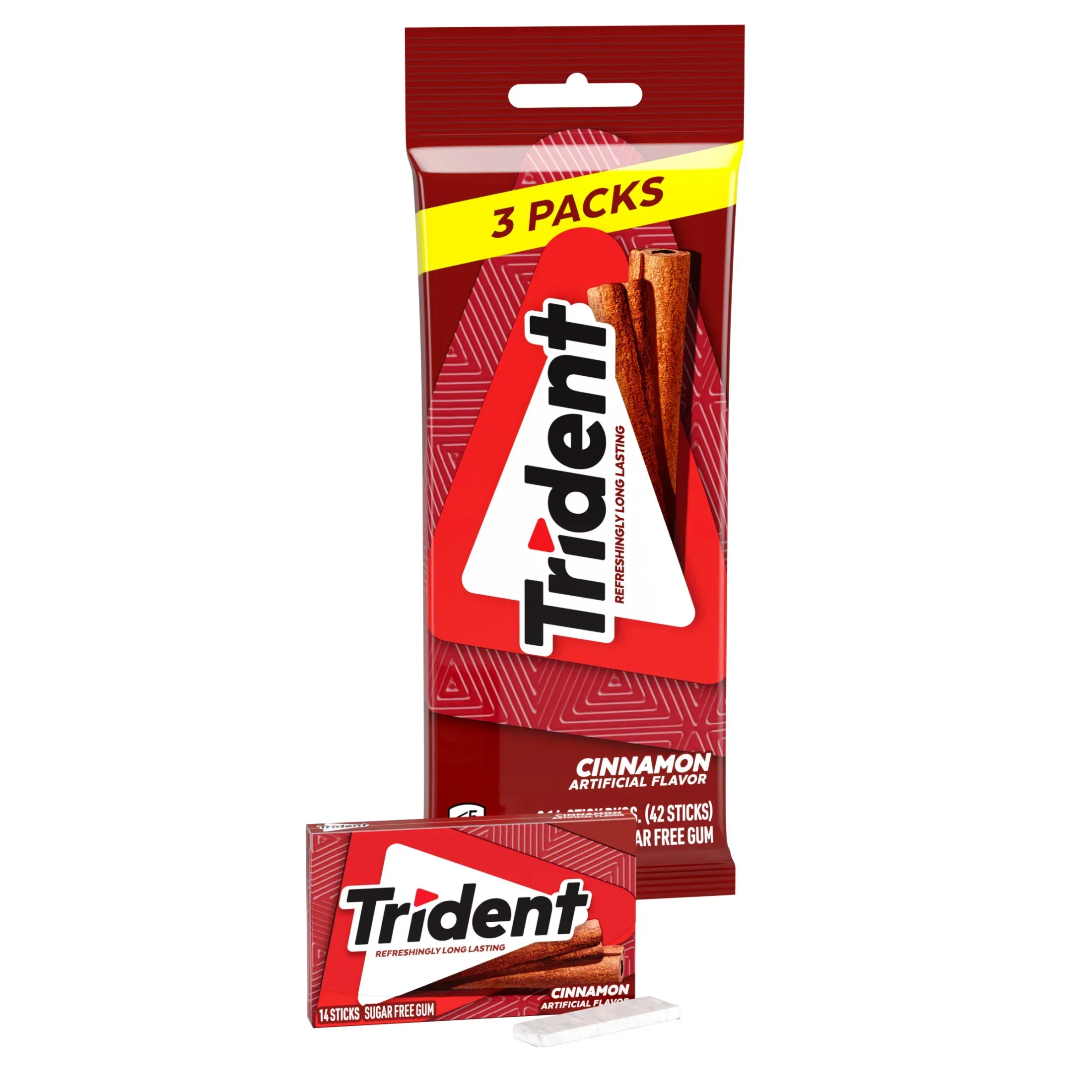 Trident Sugar Free Gum, Bubblegum, Regular Size, 14 Pieces - Image 9