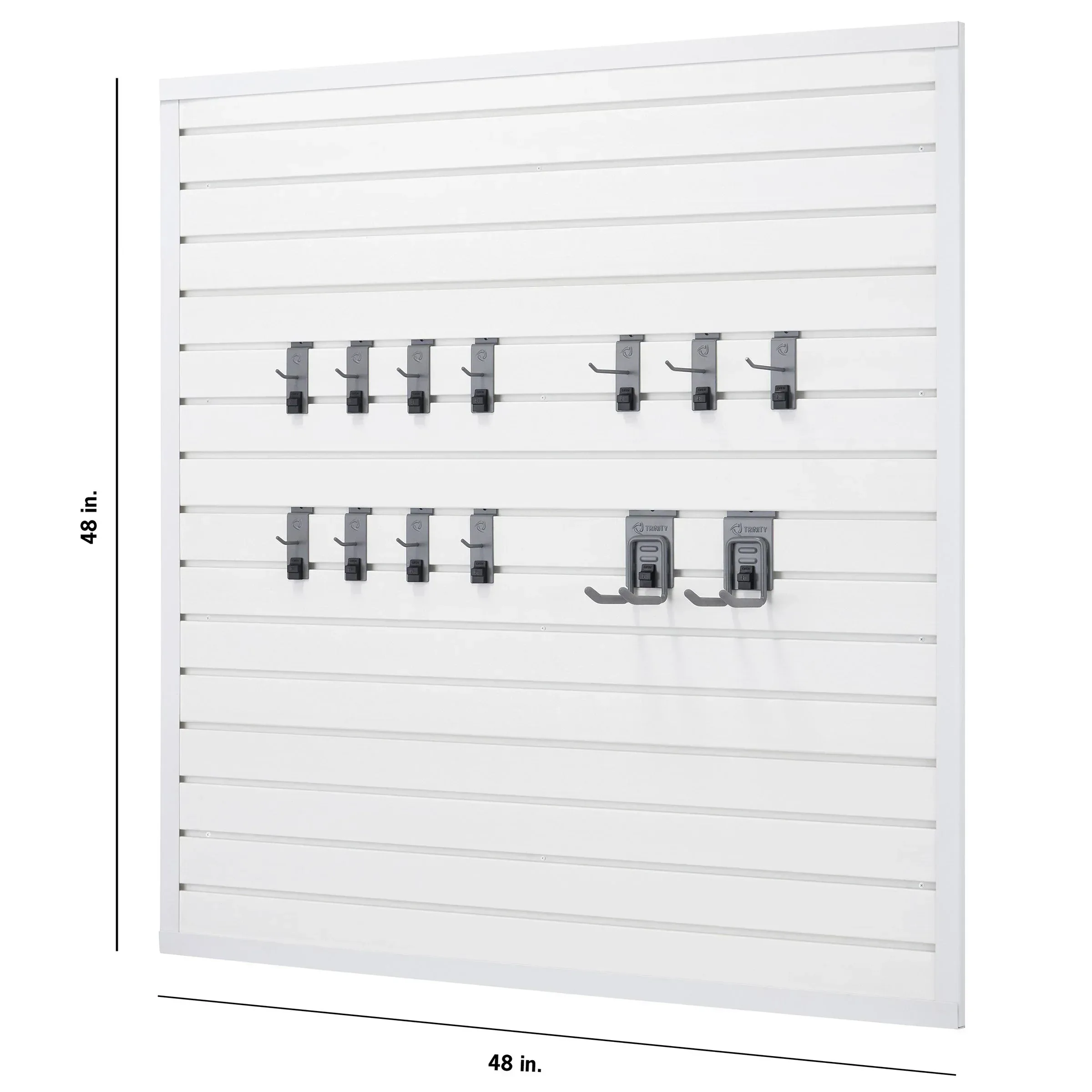 TRINITY 16 Sq Ft Modular Slatwall 13-piece Accessory Set - Image 11