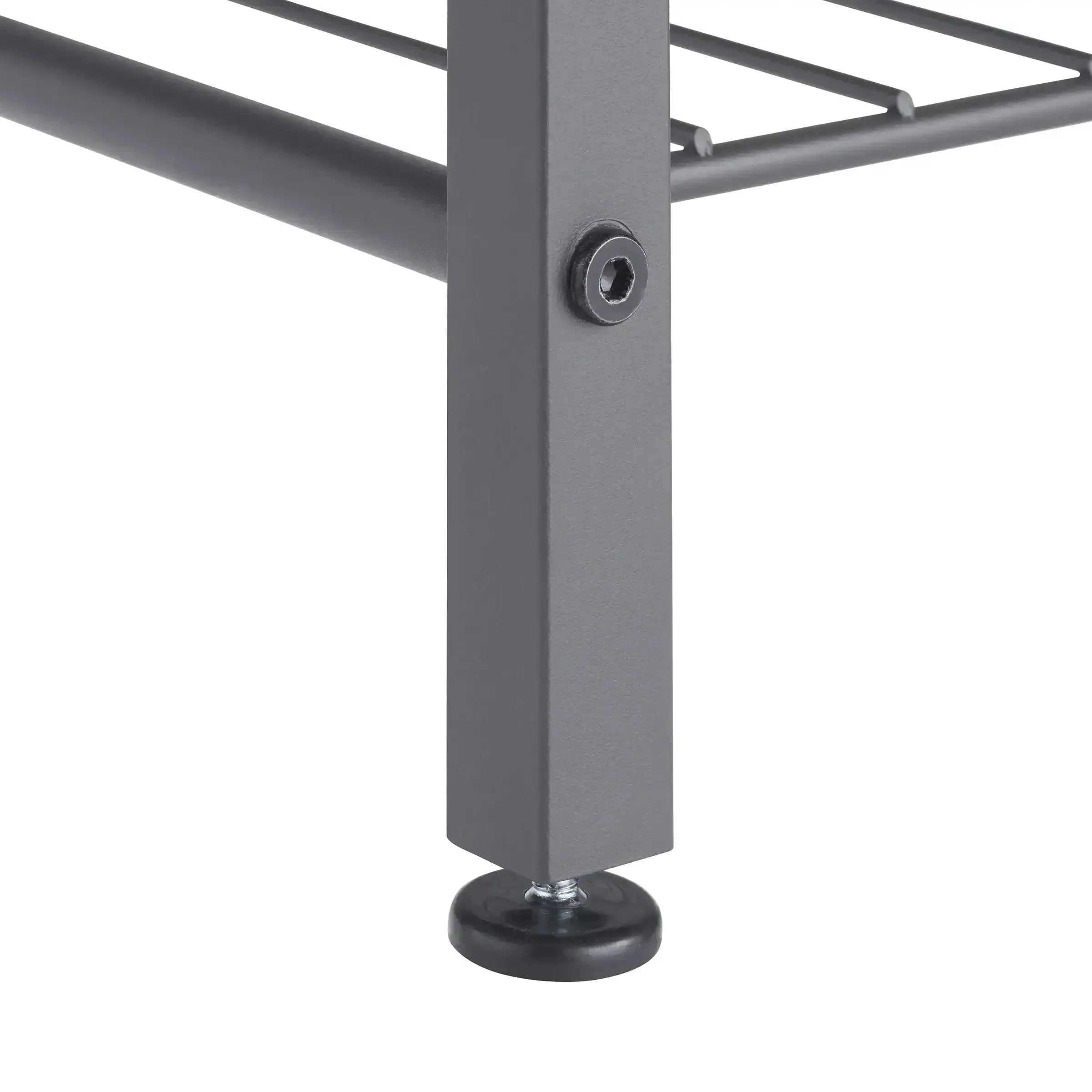 TRINITY 4-tier Shoe Rack with Console Top, Dark Gray - Image 4