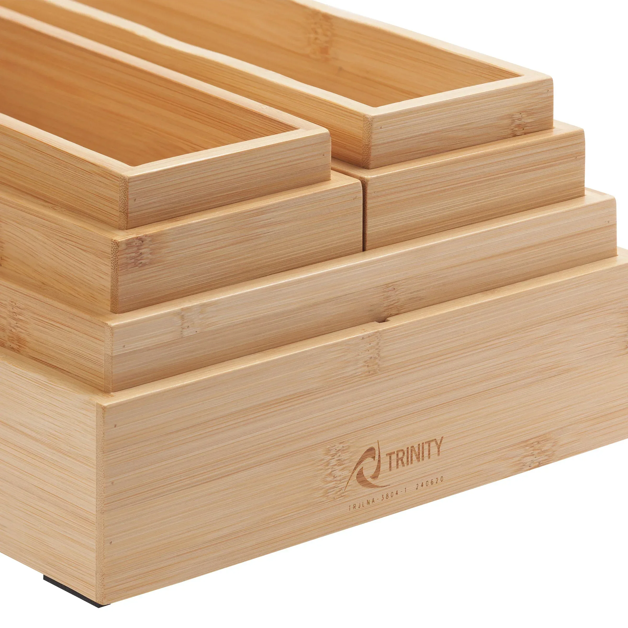 TRINITY 6-piece Bamboo Drawer Organizer - Image 7