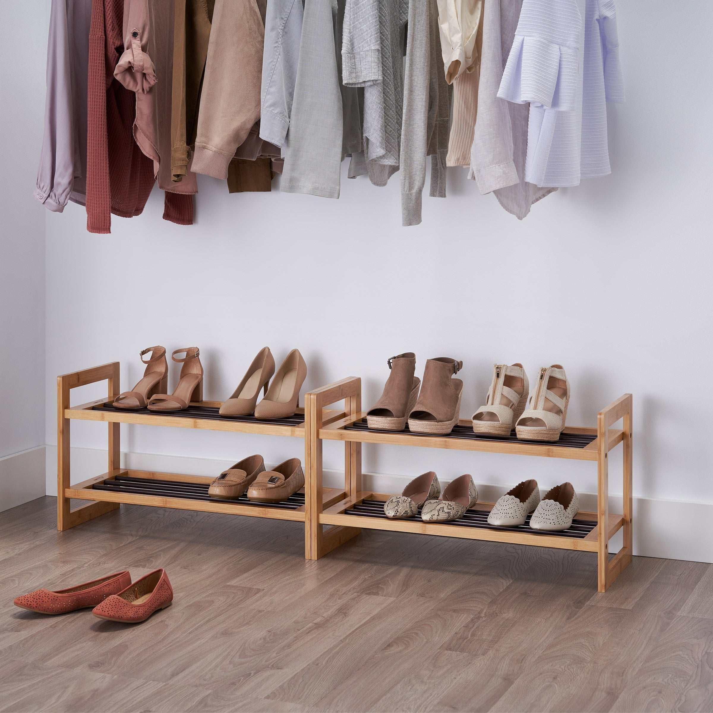 TRINITY Bamboo Shoe Rack, 2-pack - Image 3