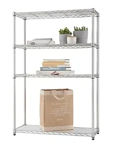 Trinity EcoStorage 4-Tier Wire Shelving, NSF, with Liners - Image 2