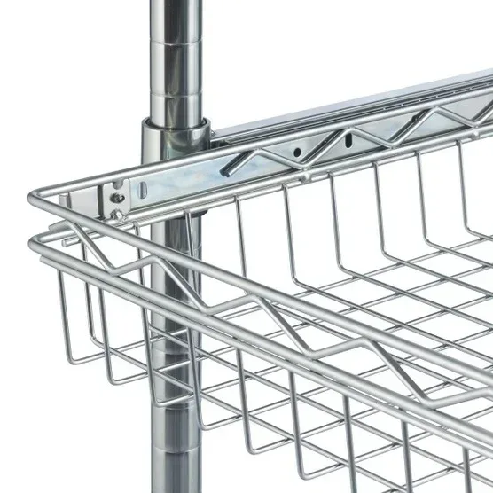 TRINITY EcoStorage 5-Tier NSF Rack w/ Sliding Pull-Out Baskets & Wheels - Image 6