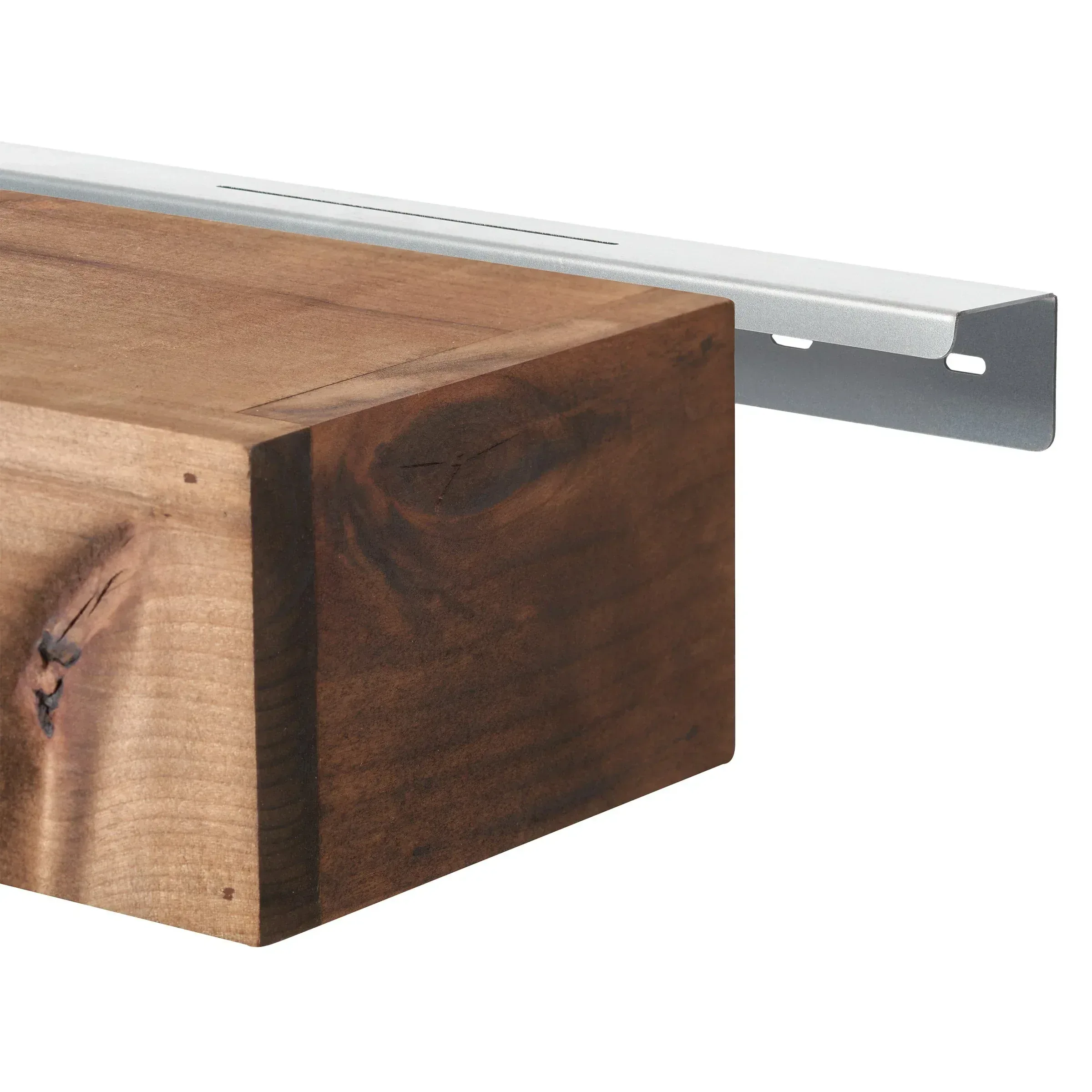 TRINITY Farmhouse Floating Shelf in Walnut, 2-pack - Image 4