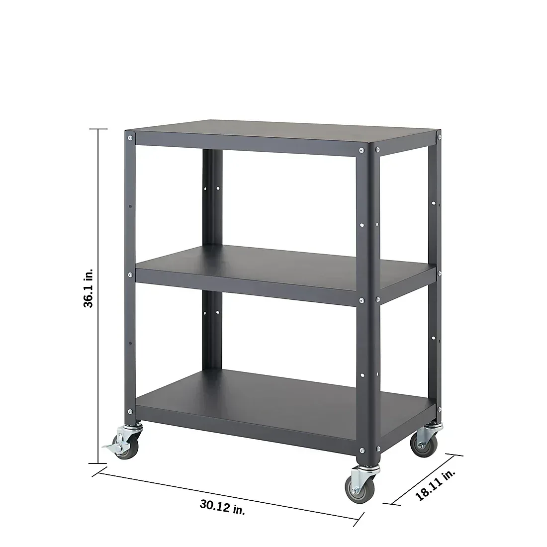 Trinity Metal 30" Utility Cart (Select Color) - Image 3