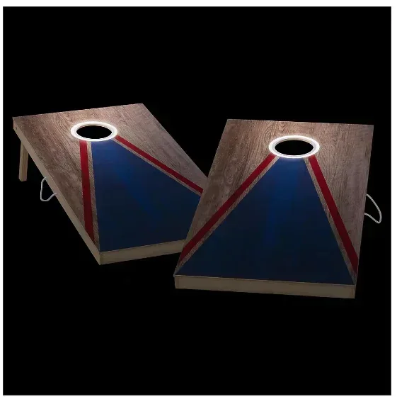 Triumph 2' x 4' Solid Wood LED Bean Bag Toss Set - Image 3