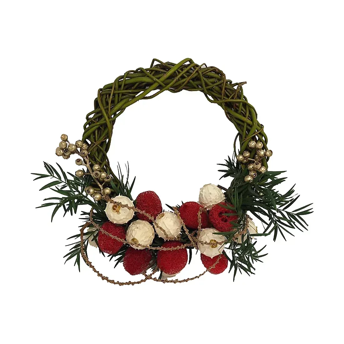 Tropical Golden Berry Wreath, 20"