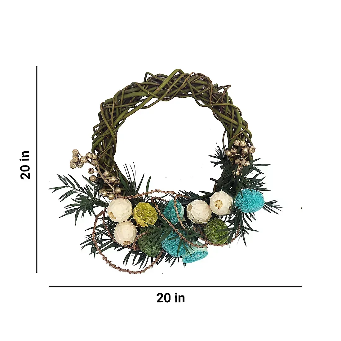 Tropical Yule Wreath, 20" - Image 3