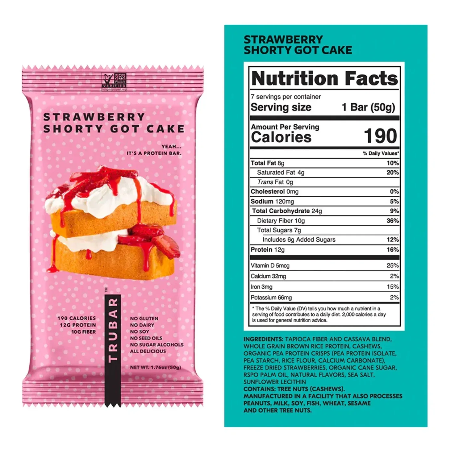 TRUBAR Plant Based Protein Bar Variety Pack, 14 ct. - Image 3