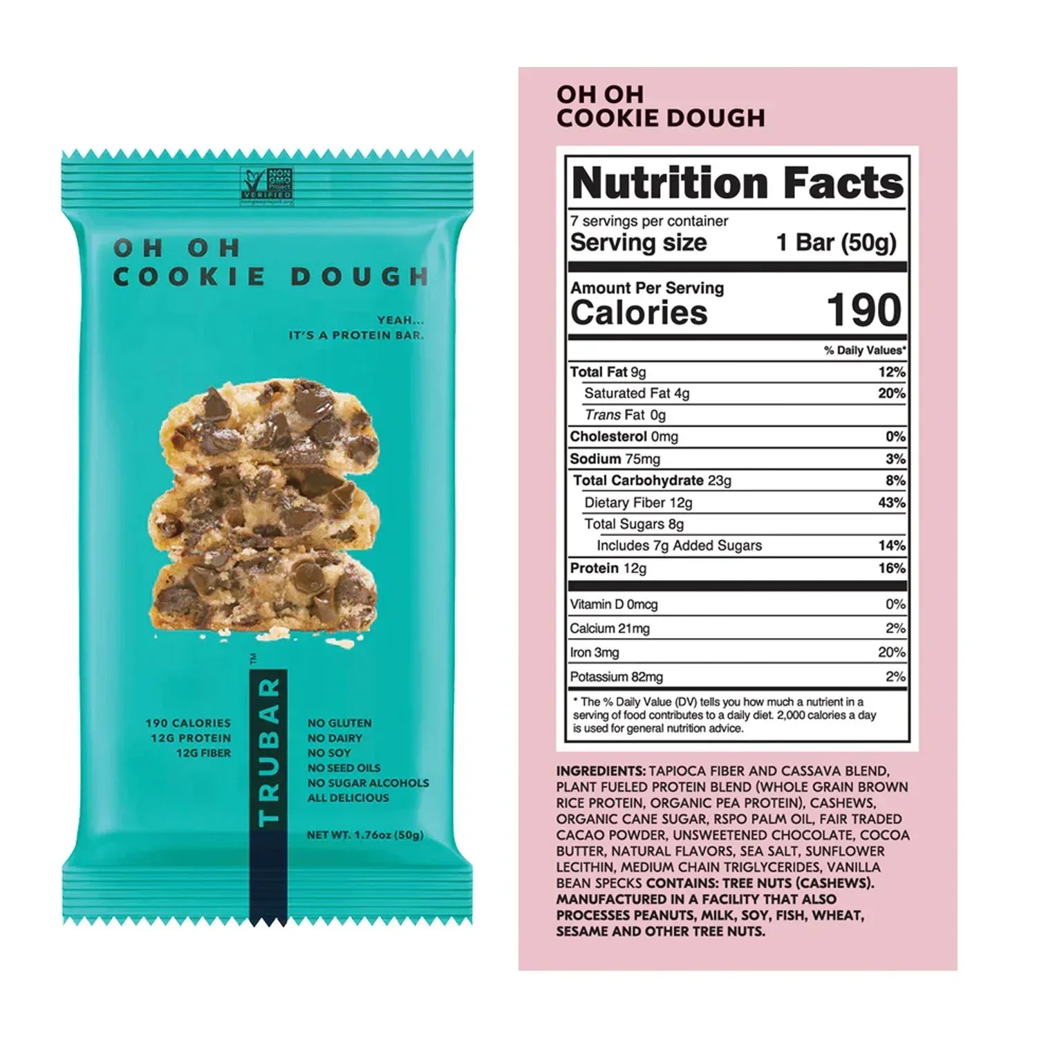 TRUBAR Plant Based Protein Bar Variety Pack, 14 ct. - Image 4