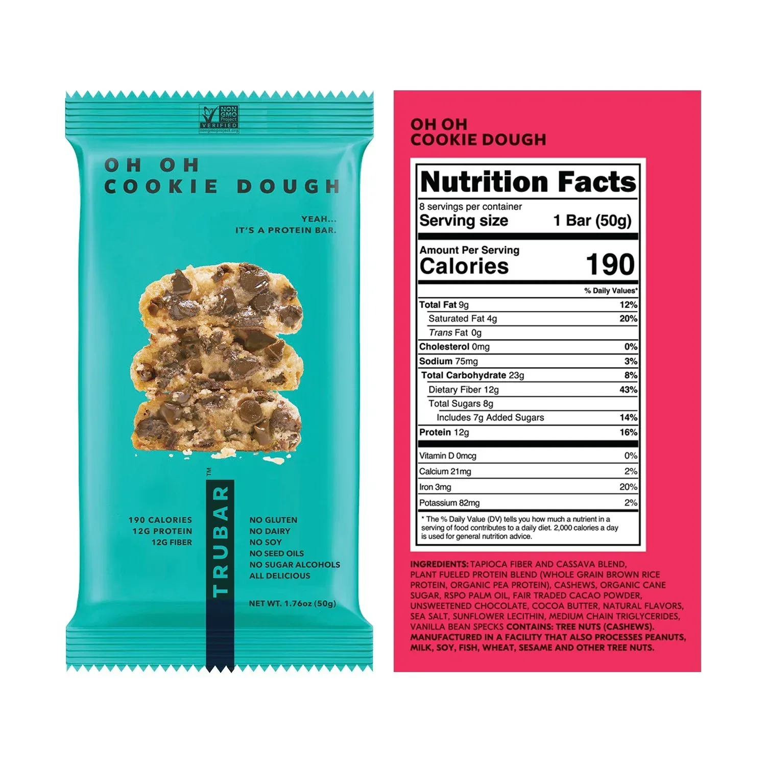 TRUBAR Plant Based Protein Bar Variety Pack, 16 pk. - Image 3