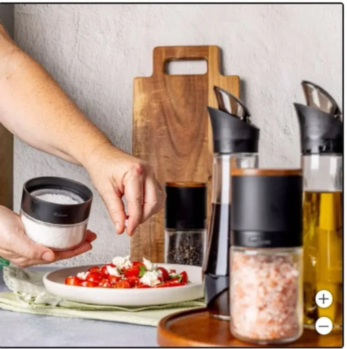 Trudeau Lazy Susan Seasoning Station, 6-piece Set - Image 3