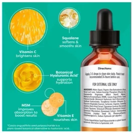 TruSkin Vitamin C Face Serum, Brightening & Anti-Aging with Squalane & Vitamin E, 1 fl oz - Image 9