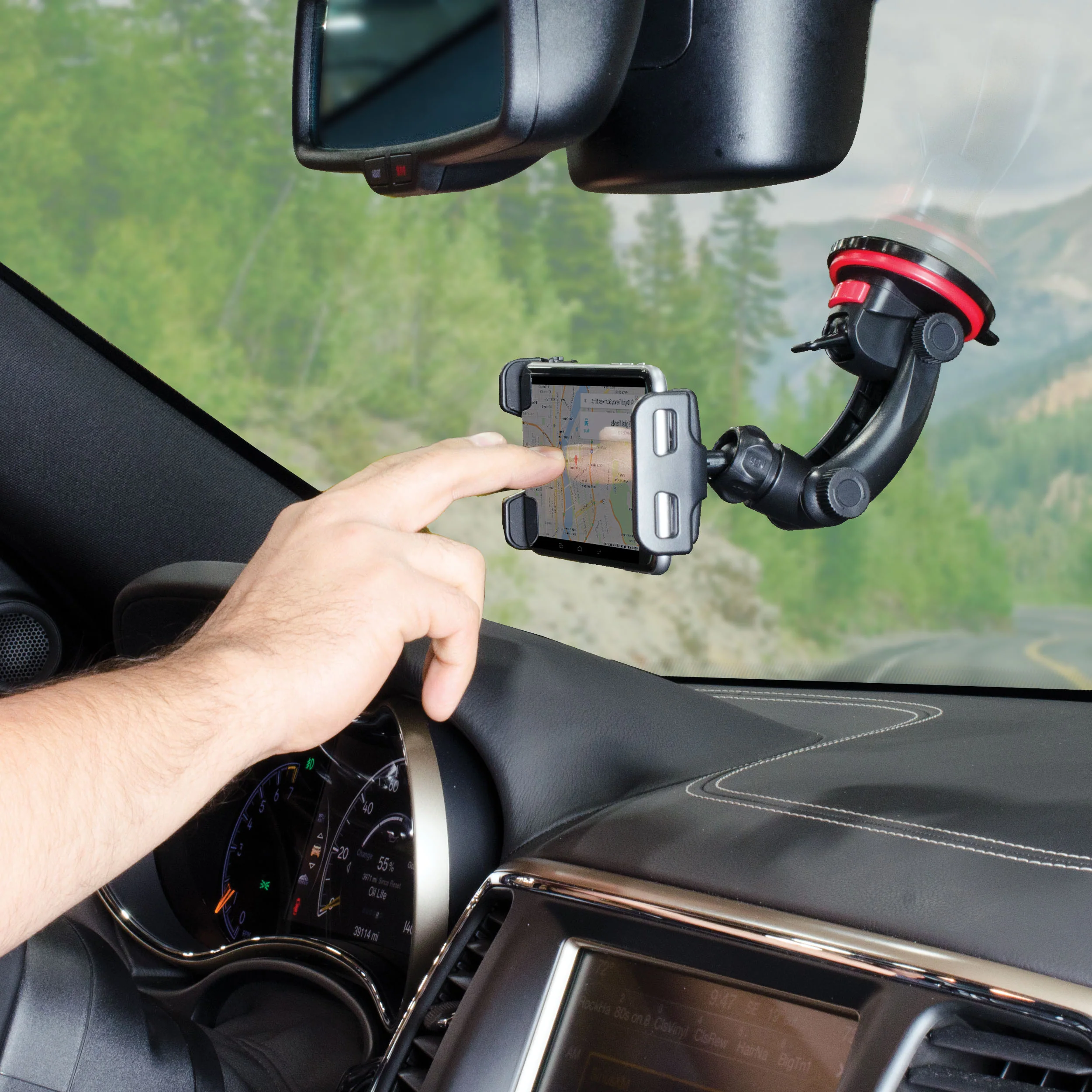 Tuff Tech Super Stick Windshield and Dash Mount Phone Holder - Image 2