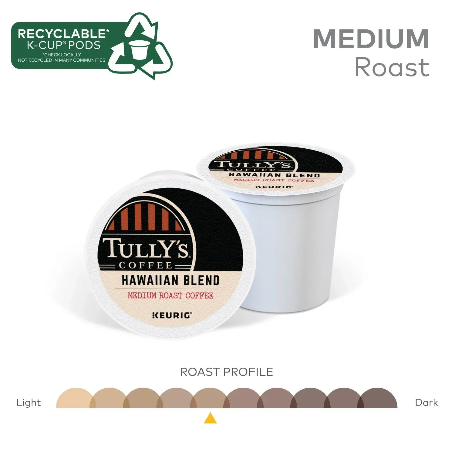 Tully's Coffee Medium Roast K-Cup Pods, Hawaiian Blend, 80 ct. - Image 4