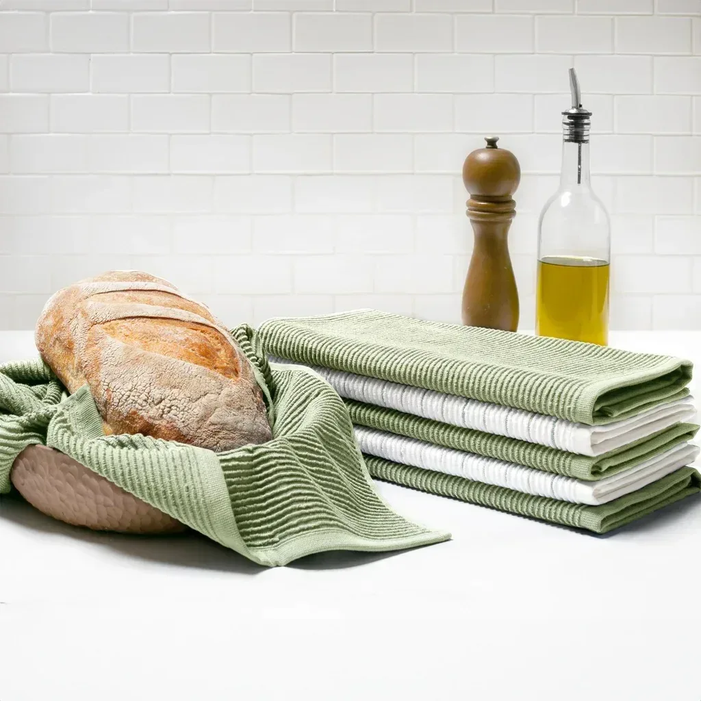Turkish Cotton 6-piece Kitchen Towel Set - Image 2
